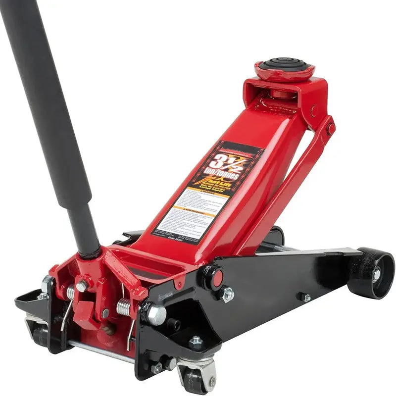 3.5-Ton Fast-Lift Service Jack ¨C Black and Red Hydraulic Floor Jack