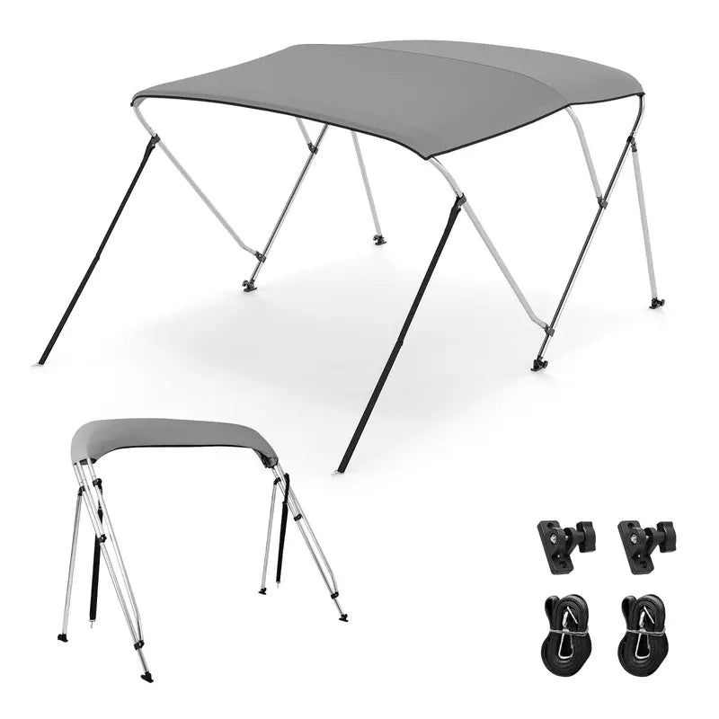 3-Bow Pontoon or Jon Boat Bimini Cover ¨C Durable, UV-Resistant Shade Solution