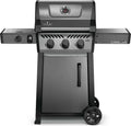 3-Burner Gas Range with Side Burner ¨C Porcelain Enamel &amp; Stainless Finish, Cast Iron Grates