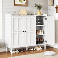 3-Door Adjustable Shoe Cabinet ¨C Entryway Organizer for Up to 30 Pairs of Footwear