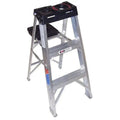 3-Foot Aluminum Stepladder with 300-Pound Weight Capacity and Sturdy Platform