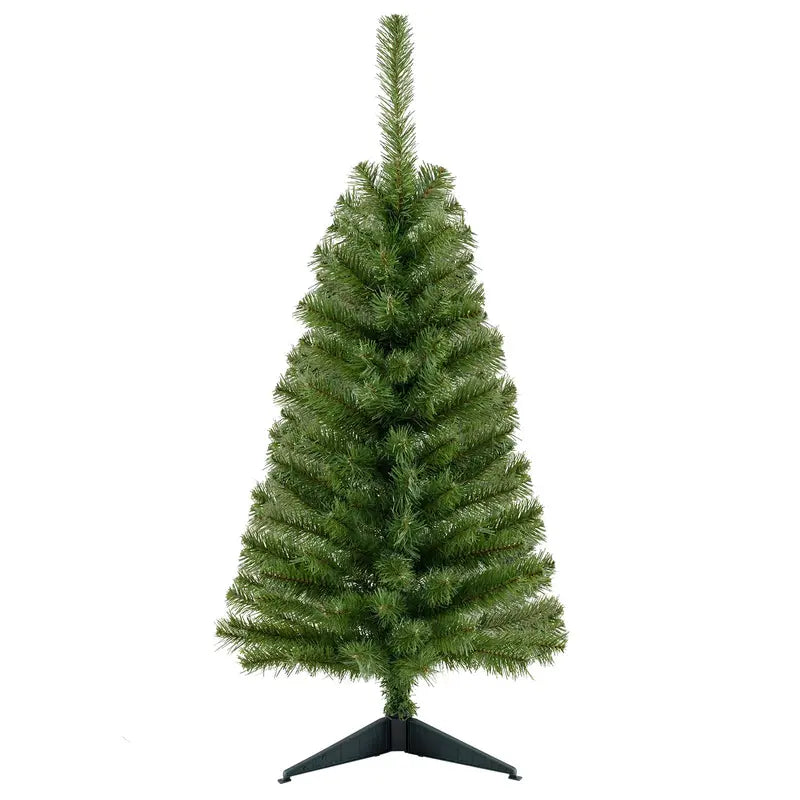 3-Foot Mini Unlit Artificial Christmas Tree ¨C Festive Holiday Tree with 116 Realistic PVC Branch Tips