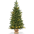 3-Foot Pre-Lit Slim Christmas Tree ¨C Hinged Artificial Fir Design