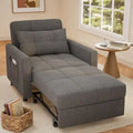 3-in-1 Adjustable Sofa Bed Chair ¨C Foldable Upholstered Lounge with Pull-Out Sleeper Function