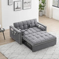 3-in-1 Convertible Sleeper Sofa Bed ¨C Grey Fold-Out Couch for Small Spaces