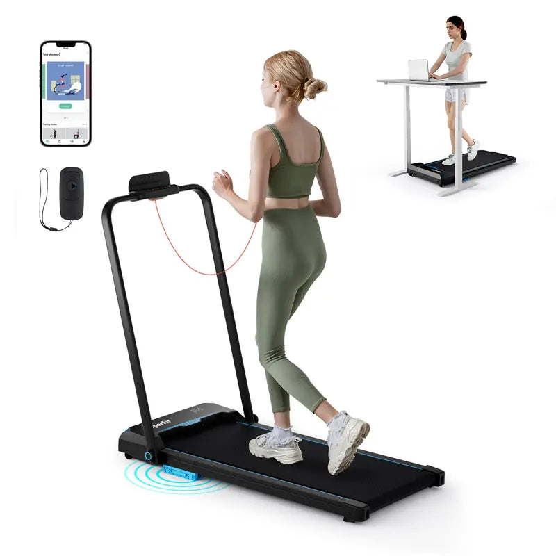 3-in-1 Folding Treadmill ¨C Walking Pad with Handlebar, 2.5HP Motor &amp; 340 lb Weight Limit