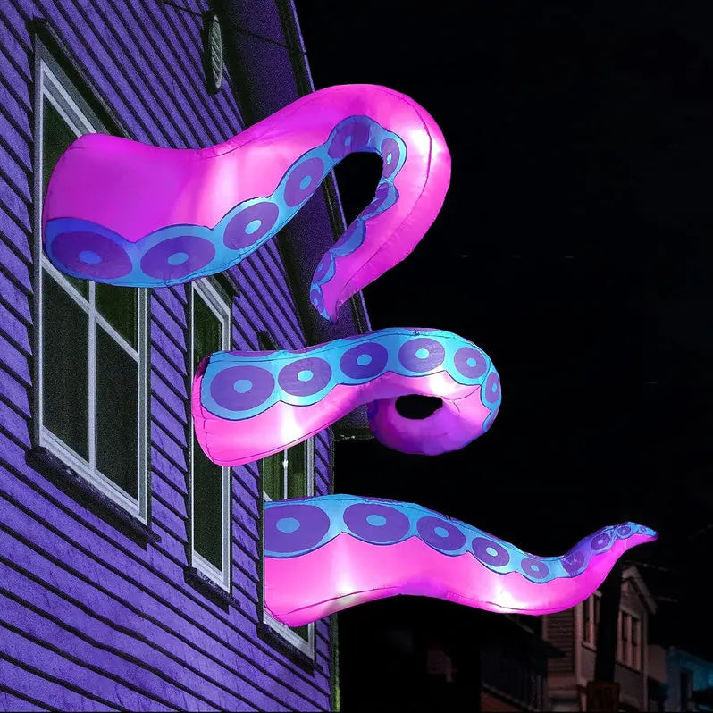 3-Pack Giant Inflatable Halloween Octopus Tentacles ¨C Outdoor Yard Decoration