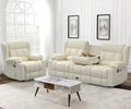 3-Seat Manual Reclining Sofa ¨C Storage Drawer, USB Charging Ports &amp; Cup Holders