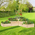 3-Tier Cedar Raised Garden Bed ¨C 28-Inch Deep Outdoor Planter with Drainage &amp; Easy Assembly