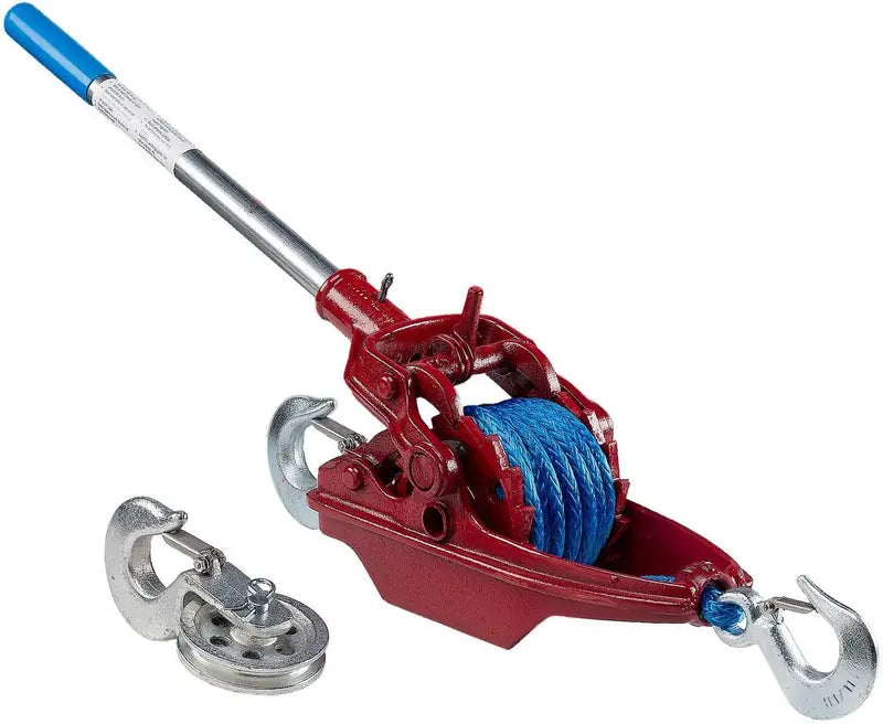 3-Ton Amsteel Blue Ratchet Puller with 35-Foot High-Strength Rope