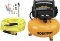 3-Tool Air Compressor Combo Kit (BTFP3KIT) ¨C Includes Inflator, Stapler &amp; Brad Nailer, Yellow Finish