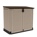 30-Cubic-Foot All-Weather Beige Resin Storage Shed