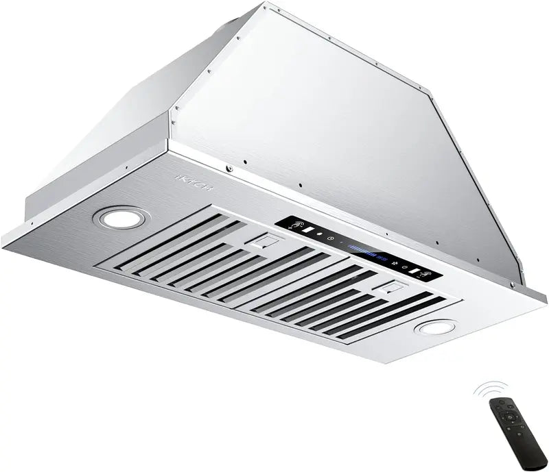 30-Inch Convertible Range Hood: 900 CFM Stainless Steel Vent with Gesture &amp; Touch Control (Ducted or Ductless)