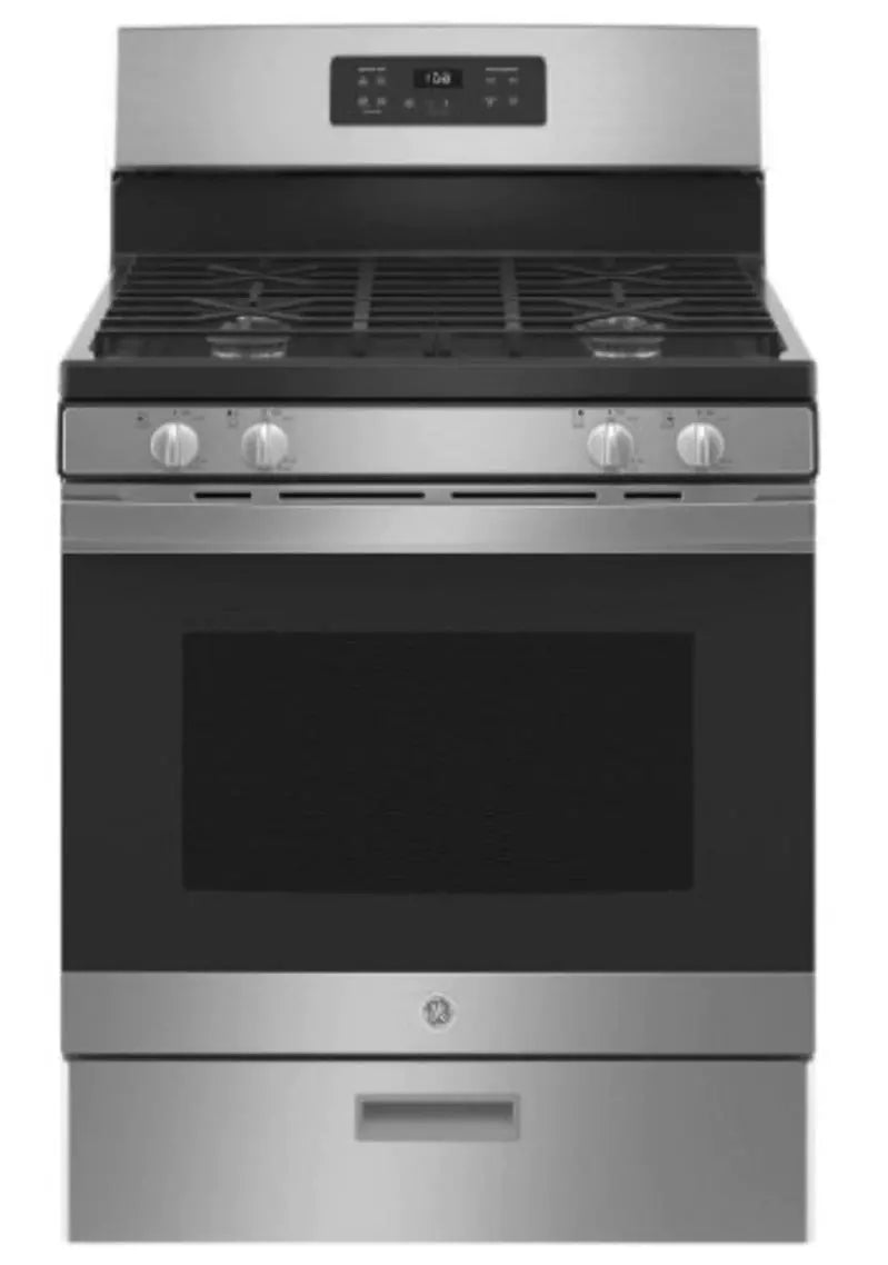 30-Inch Freestanding Gas Range ¨C 4-Burner Stainless Steel Cooking Appliance with 4.8 Cu Ft Oven