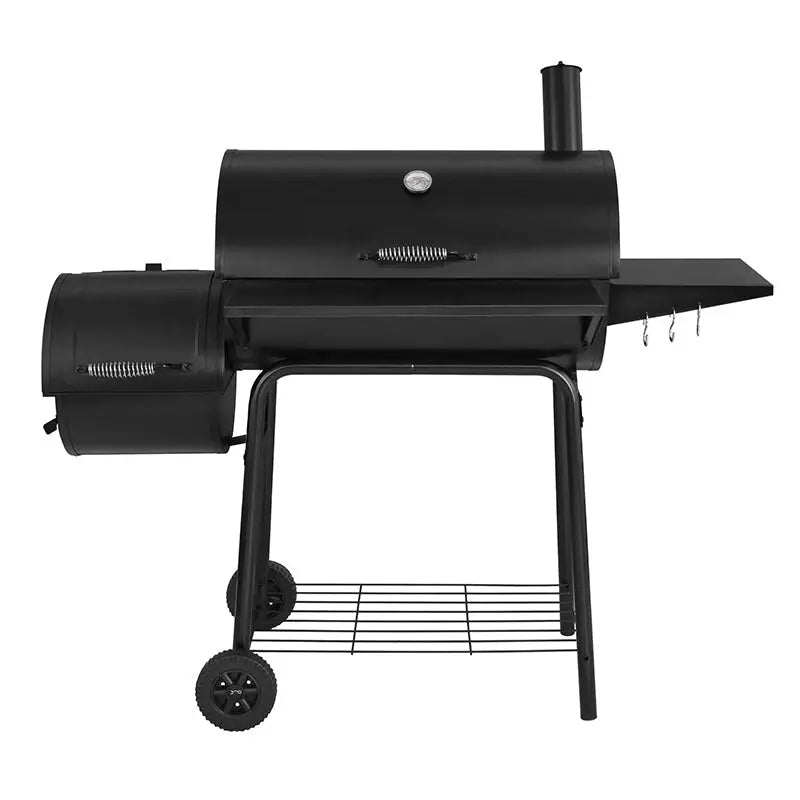 30-Inch Offset Smoker Charcoal Grill with Integrated Cooking Chamber