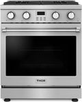 30-Inch Professional Gas Range ¨C Stainless Steel Freestanding Cooktop with Precision Burners and Commercial-Style Design