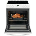 30-Inch Single Wall Oven ¨C 5.0 Cu. Ft. Capacity, White Finish with NVS Black Glass Touch Interface