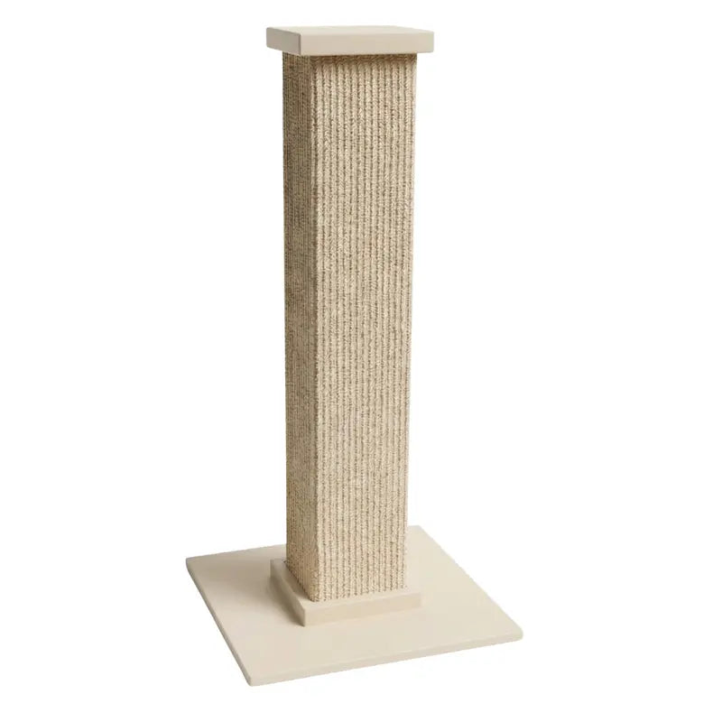 30-Inch Sisal Cat Scratching Post ¨C Stable Square Base and Durable Wrap Design