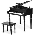 30-Key Wooden Classical Piano for Kids ¨C Mini Grand-Style Learning Instrument with Matching Bench