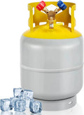 30 lb Reusable Refrigerant Recovery Tank ¨C Compatible with R12, R22, R134a, and R410A; Features 1/4″ SAE Y-Valve for Liquid/Vapor Transfer