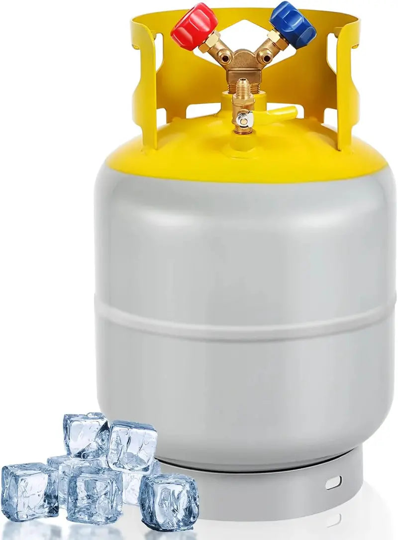 30-LB Reusable Refrigerant Recovery Tank for R12/R22/R134A/R410A ¨C Y-Valve AC Freon Cylinder