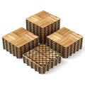 30-Piece Snap-Lock Outdoor Flooring Kit ¨C 12-Inch by 12-Inch Interlocking Deck Tiles for Patios and Garages