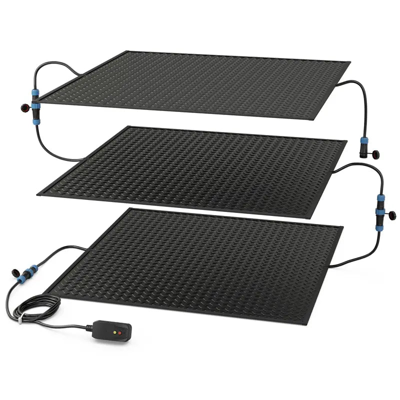 30″ x 30″ Dual-Mode Heated Snow Mat ¨C Powered + 2 Cordless Units for Driveways and Steps