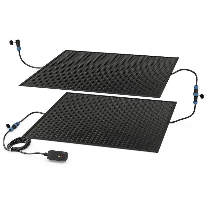 30″ x 30″ Heated Snow Removal Mat ¨C Weatherproof Outdoor Melting Pad with Power Cord + 1 Cordless Unit