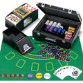 300-Piece 14g Clay Poker Chip Set with Storage Case + Automatic Card Shuffler