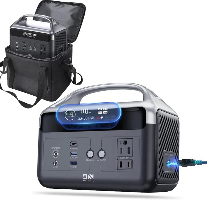 300W Portable Power Station ¨C 179.2Wh LiFePO4 Solar Generator, 600W Surge, Ideal for Camping, RVs &amp; Emergency Backup