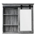 31 x 29-Inch Barn-Style Recessed Medicine Cabinet with Rustic Finish