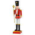 32.5-Inch Classic Nutcracker Statue ¨C Elegant High Hat and Ornamental Scepter Design