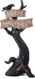 32-Inch Happy Halloween Desktop Tree ¨C Black Festive Desk Ornament