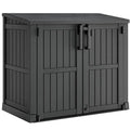 36-Cubic-Foot Lockable Resin Outdoor Storage Cabinet with Secure Doors