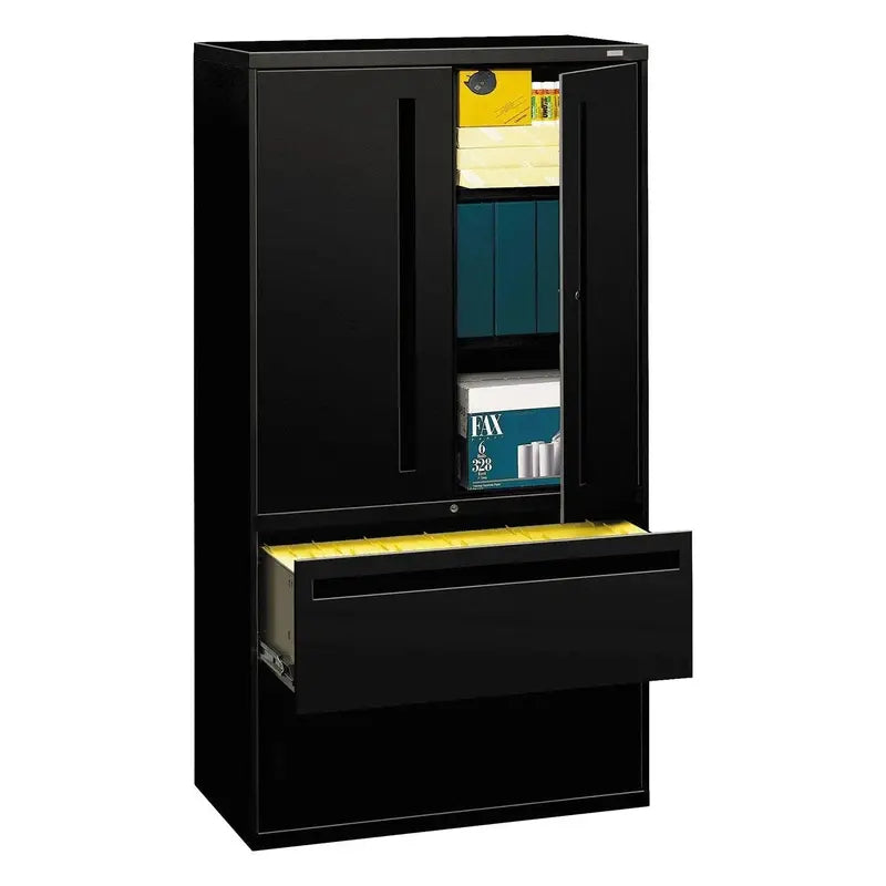 36″ Wide Lateral File Cabinet with Storage Compartment ¨C 64.25″ Tall, 18″ Deep, Available in Multiple Color Options