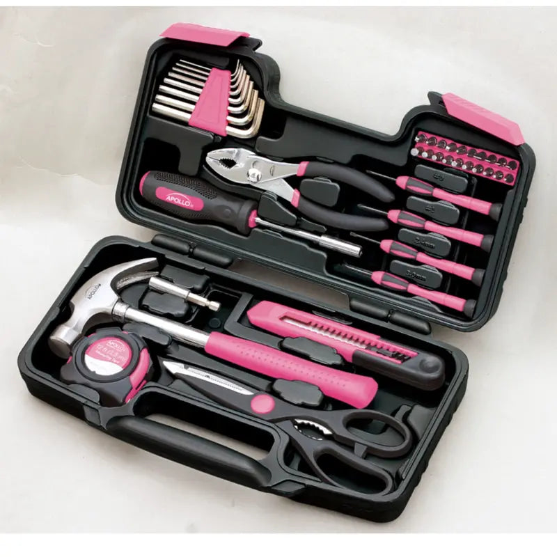 39 Piece General Tool Set Pink