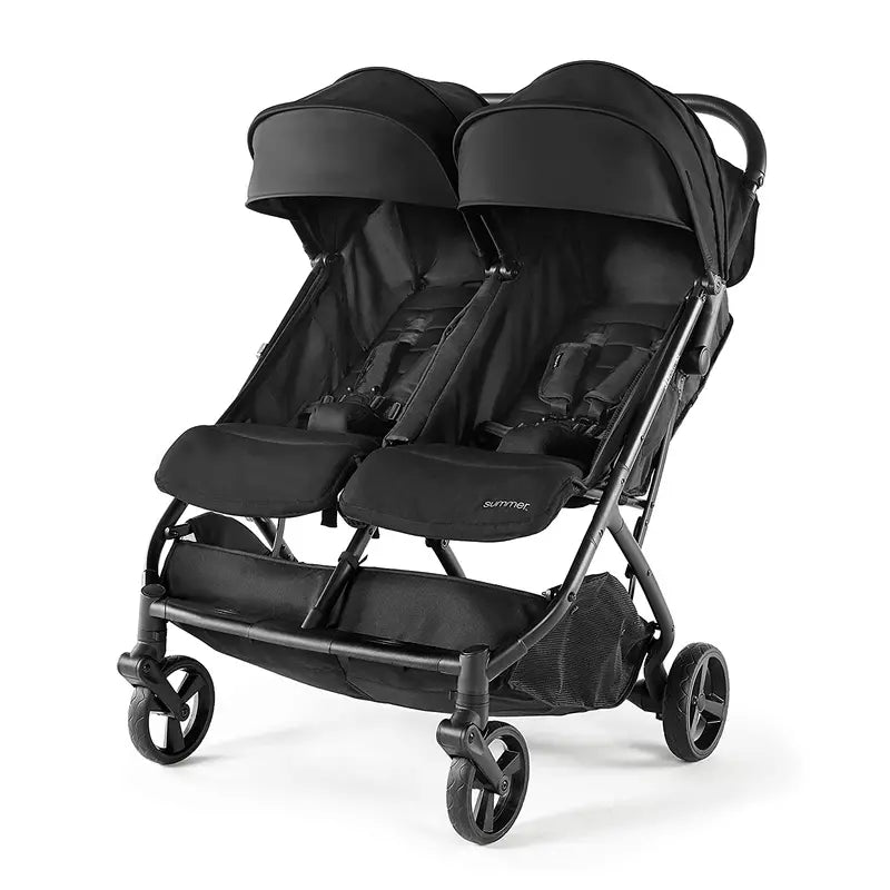 3Dpac CS+ Dual-Seat Stroller in Black ¨C Car Seat Ready, Lightweight &amp; One-Hand Fold Design