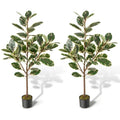 4.3-Foot Lifelike Bird of Paradise Plant ¨C UV-Resistant PEVA Leaves, 2-Pack