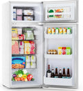 4.5 cu.ft. Two-Door Mini Fridge with Freezer ¨C Compact Apartment Refrigerator