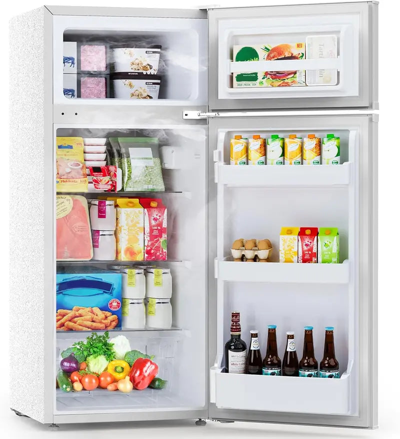 4.5 cu.ft. Two-Door Mini Fridge with Freezer ¨C Compact Apartment Refrigerator