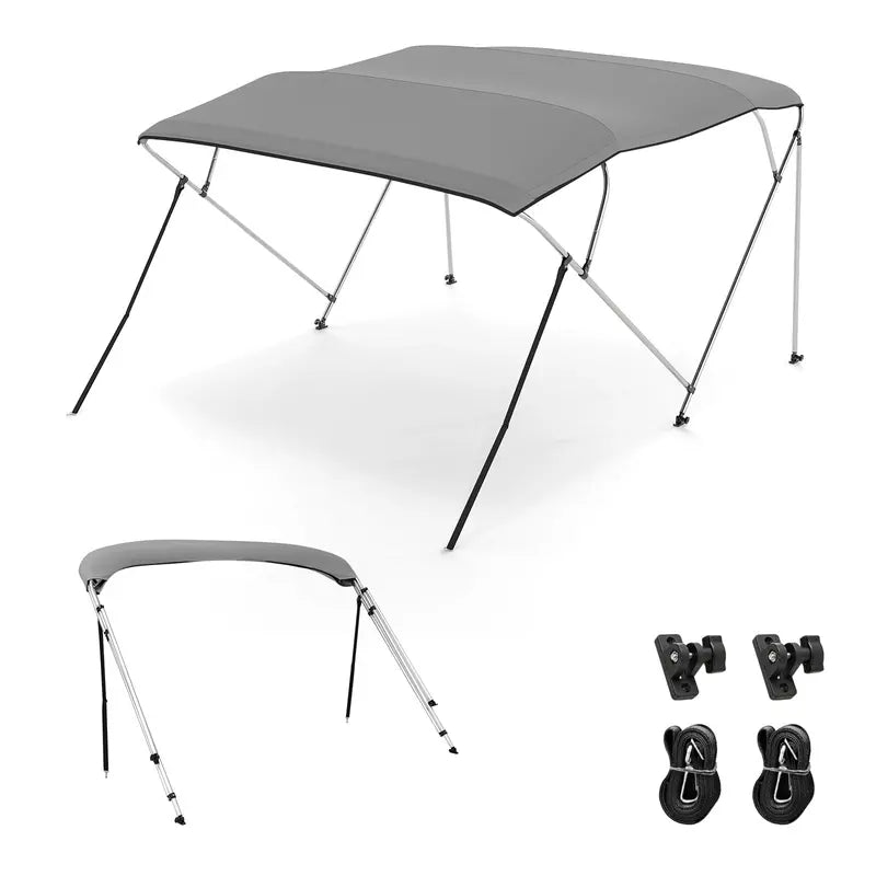 4-Bow Foldable Bimini Top ¨C 600D Waterproof Oxford Fabric Boat Shade