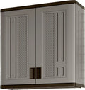 4-Cu-Ft Single-Tier Platinum-Gold Resin Wall Cabinet ¨C Space-Saving Garage Storage Solution
