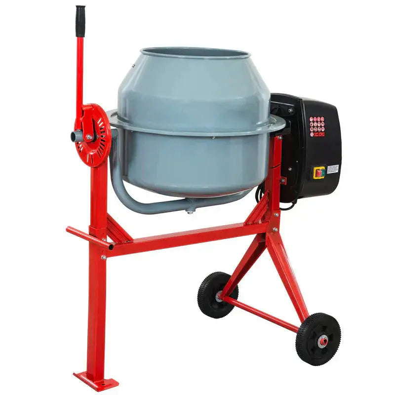 4-Cubic-Foot Portable Cement Mixer ¨C 500W Electric Concrete &amp; Mortar Mixer