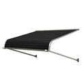 4-Foot Aluminum Door Canopy Awning ¨C 12″ Height ¡Á 42″ Depth, Sleek Black Finish