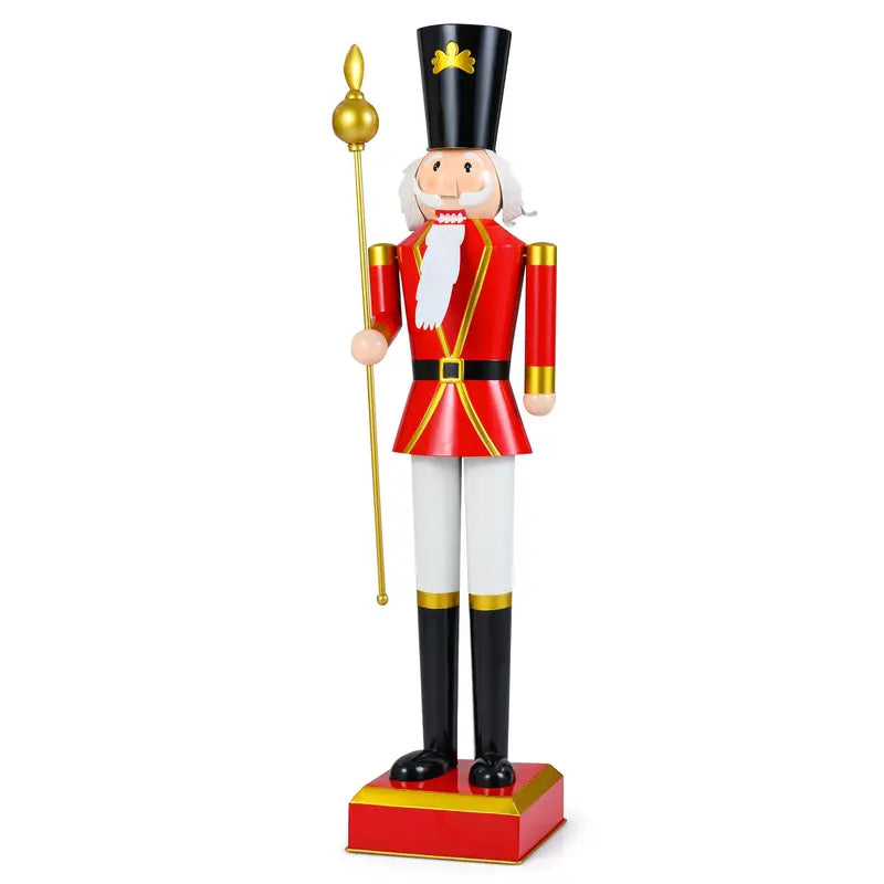 4-Foot Decorative Nutcracker Figure ¨C Traditional Uniform, Tall Hat, Scepter, and Boots
