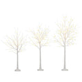 4-Foot to 6-Foot Pre-Lit LED Christmas Trees ¨C Set of Three with 216 Warm White Lights