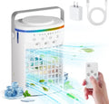 4-in-1 Evaporative Air Cooler ¨C Humidifier, Fan, Night Light &amp; Personal AC with 1000ml Tank, Remote &amp; 2¨C8hr Timer