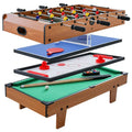 4-in-1 Multi-Game Table ¨C Convertible Recreation Center Featuring Pool, Billiards, Air Hockey &amp; Table Tennis