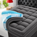 4-Inch Dual-Layer Memory Foam Mattress Topper: Gel-Infused + Pillow-Top for Enhanced Back Support