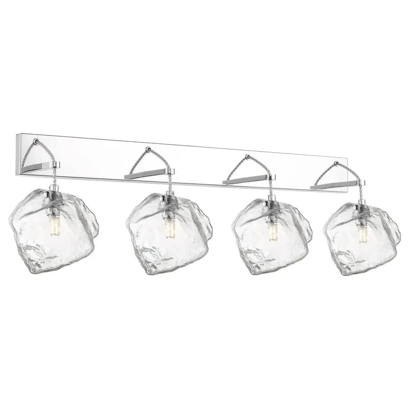 4-Light Mirrored Wall or Vanity Fixture ¨C LED P-MSS/CLR Design